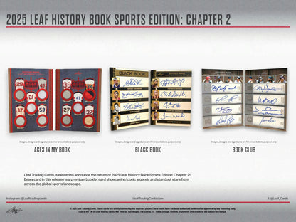 2025 Leaf History Book Sports Edition: Chapter 2 Hobby Box | Columbia Sports Cards