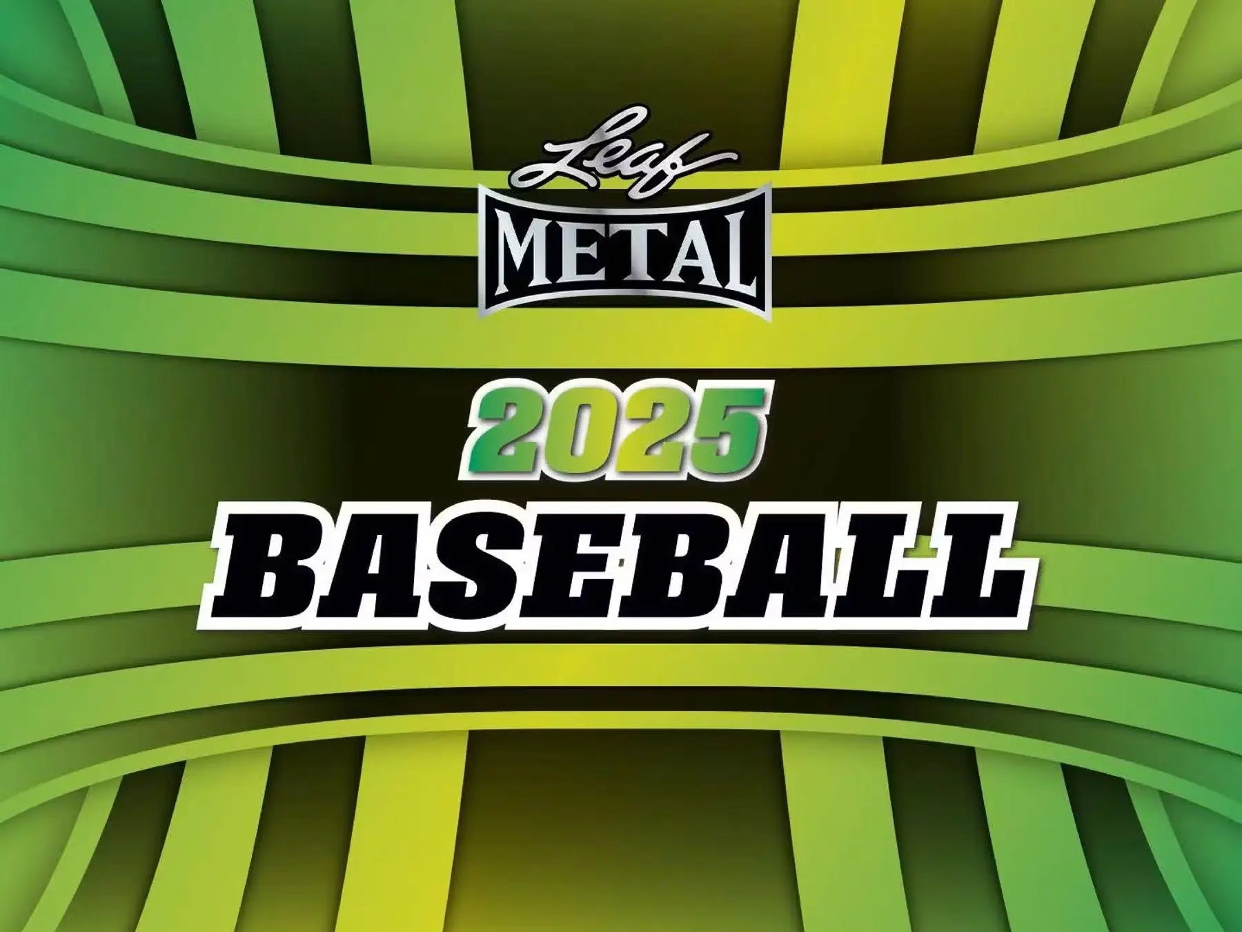 Promotional image of 2025 Leaf Metal Baseball cards in a Leaf Metal Baseball hobby box
