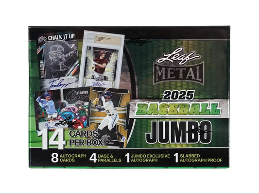 Leaf Metal Baseball Jumbo Box 2025 with autographs and parallels from Columbia Sports Cards