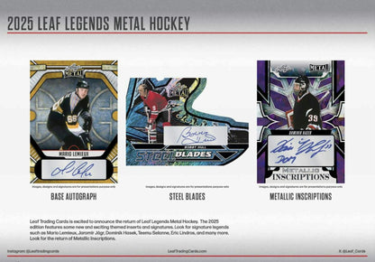 2025 Leaf Metal Legends Hockey Hobby Box