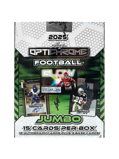 2025 Leaf Optichrome Football Hobby Jumbo Box | Columbia Sports Cards - Sports Card Hobby Boxes