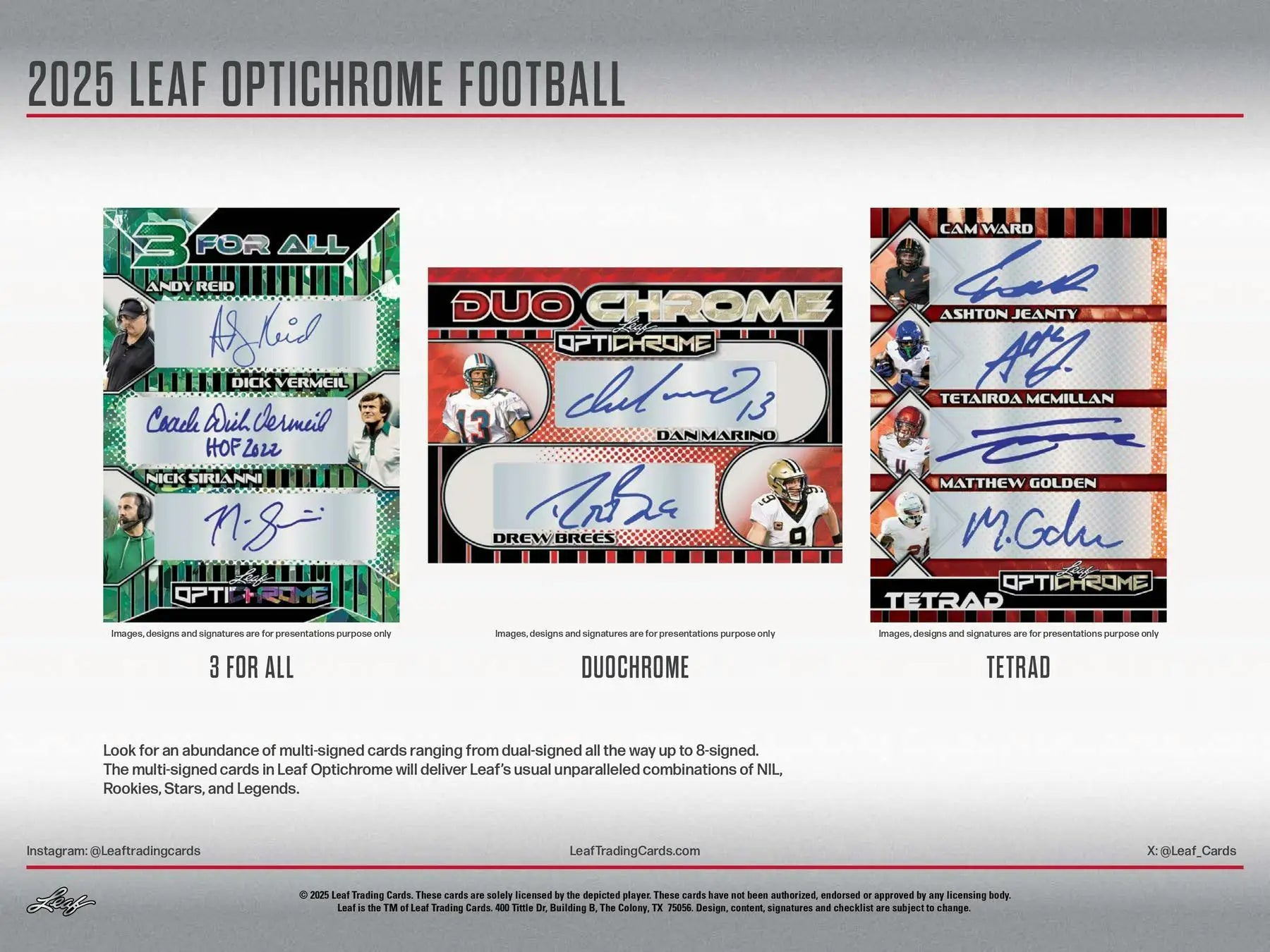 2025 Leaf Optichrome Football Hobby Jumbo Box | Columbia Sports Cards - Sports Card Hobby Boxes