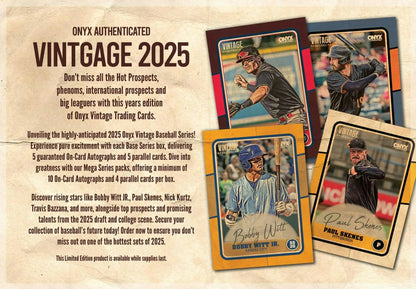 2025 Onyx Vintage Baseball Cards from Los Angeles in the Onyx Vintage Hobby Box