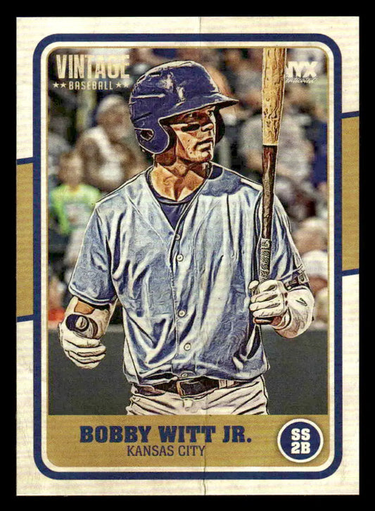 Bobby Witt Jr Kansas City Royals baseball card from 2025 Onyx Vintage series