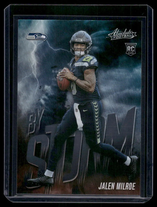 2025 Panini Absolute Football By Storm Jalen Milroe #6 RC Football - Trading Card