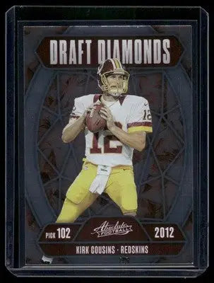 2025 Panini Absolute Football Draft Diamonds Kirk Cousins #DD-KCS Football - Football Card
