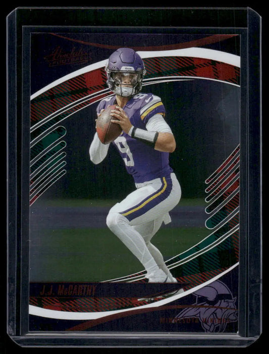 2025 Panini Absolute Football J.J. McCarthy #100 Football - Football Card