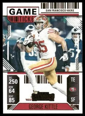 Football George Kittle card from Panini Contenders Football 2025 product