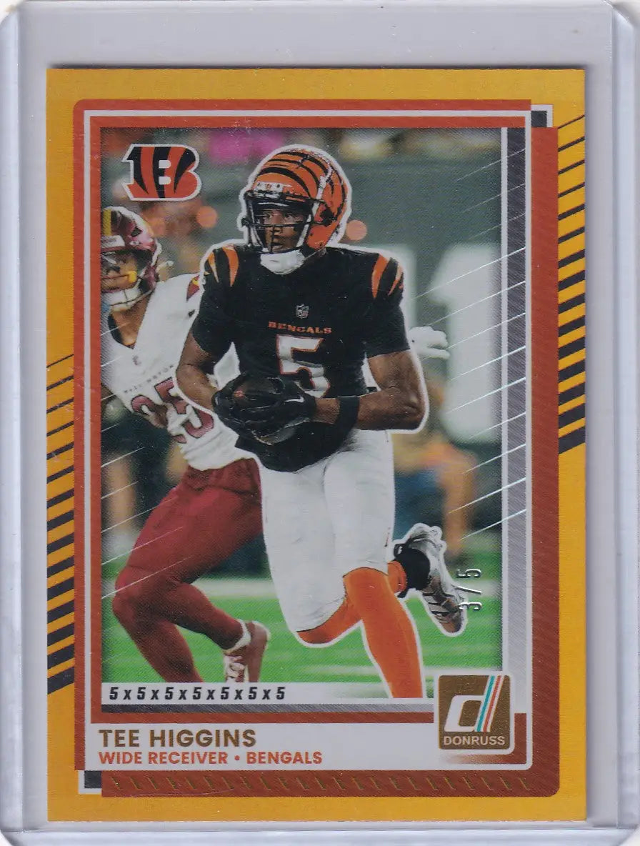 2025 Panini Donruss 3/5 #15 Tee Higgins - Cincinnati Bengals
