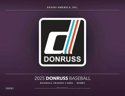 Donruss Baseball card design from 2025 Panini Donruss Baseball Hobby Box featuring Paul Skenes and three autographs