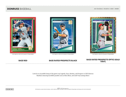 Three autographs on Donruss Baseball cards featuring Paul Skenes in the 2025 Panini Donruss Hobby Box