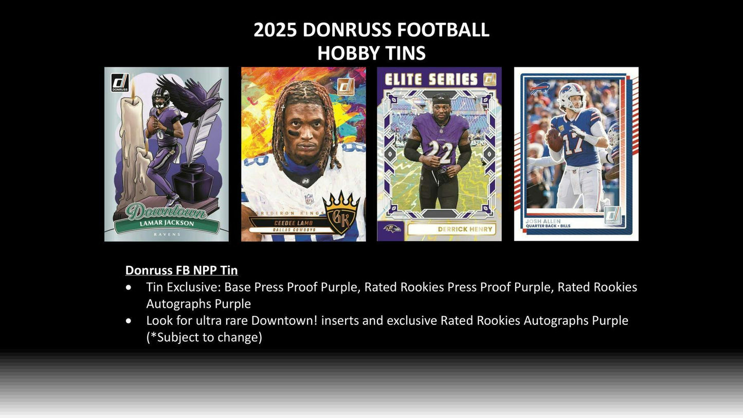 2025 Panini Donruss Football Winter Holiday Tin | Columbia Sports Cards