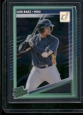 2025 Panini Donruss Rated Prospect Luis Baez #144 Clearly Rated Prospect - Trading Card