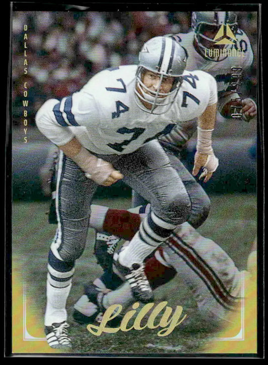 Vintage Dallas Cowboys Bob Lilly football card from Panini Luminance 2025 series