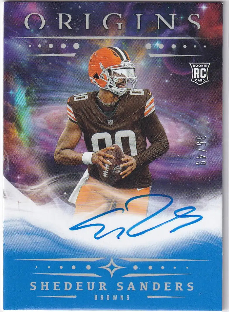 2025 Panini Origins Auto 35/49 #RA-SSA Shedeur Sanders - Cleveland Browns