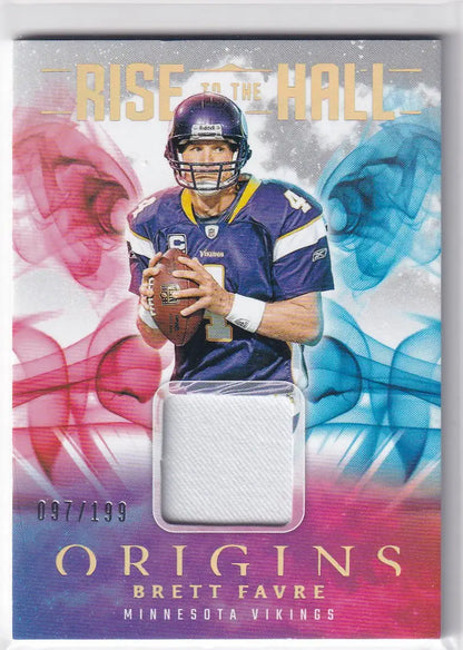 2025 Panini Origins Relic 97/199 #RTH-BFA Brett Farve - Minnesota Vikings - Sports Collectible