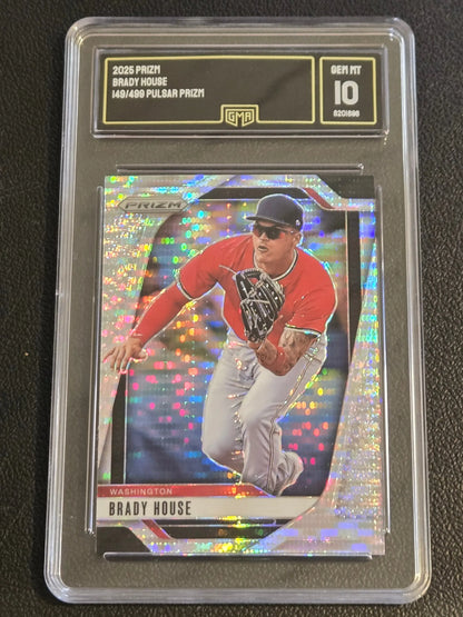 2025 Panini Prizm Brady House Pulsar Prizm GMA 10 card #/499 high grade