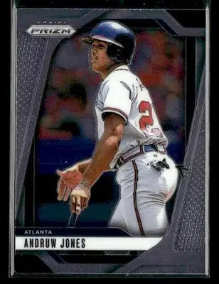 Baseball trading card of Andruw Jones in Atlanta Braves uniform from Panini Prizm 2025
