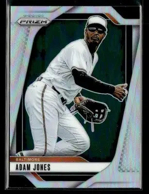 Adam Jones baseball trading card from Panini Prizm 2025 featuring Baltimore Orioles player