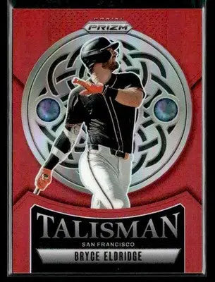 Baseball trading card featuring Bryce Eldridge in uniform from Panini Prizm Talisman Red Prizm