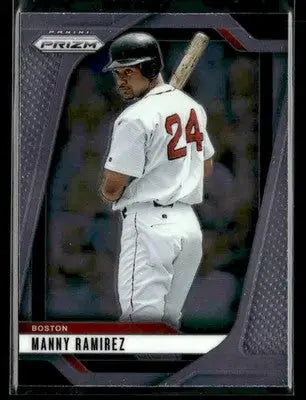2025 Panini Prizm Manny Ramirez Boston Red Sox baseball card front view