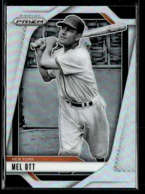 Baseball trading card of Mel Ott from Panini Prizm 2025 York Giants collection