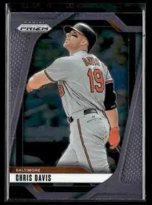 Panini Prizm baseball trading card of Chris Davis of the Baltimore Orioles