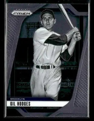 Baseball trading card of Gil Hodges from Panini Prizm Brooklyn Dodgers collection
