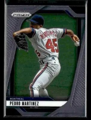 2025 Panini Prizm Pedro Martinez Montreal Expos baseball card displayed on product