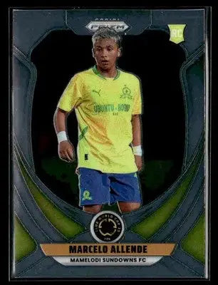 Panini Prizm FIFA Club World Cup soccer trading card featuring Marcelo Allende of Mamelodi Sundowns FC