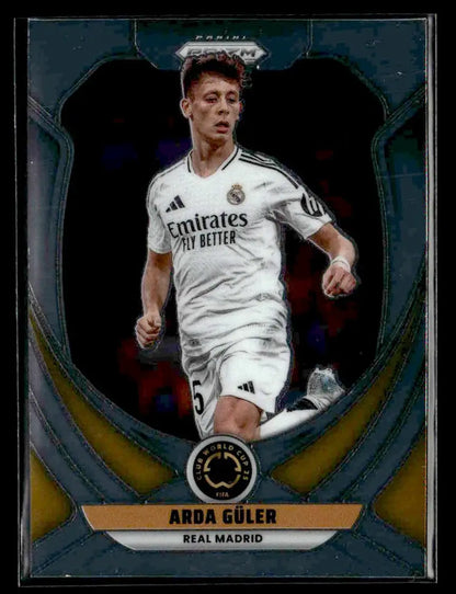 Collectible Arda Guler soccer trading card from Panini Prizm FIFA Club World Cup 2025