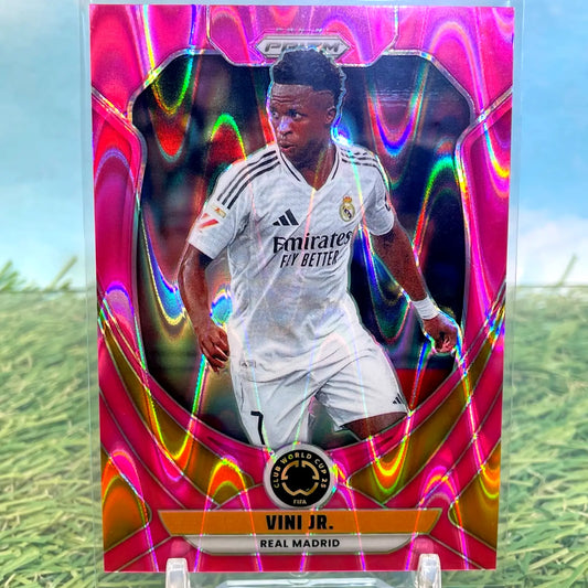 2025 PANINI PRIZM FIFA CLUB WORLD CUP #167 VINI JR. PINK SEISMIC PRIZM /299 SP