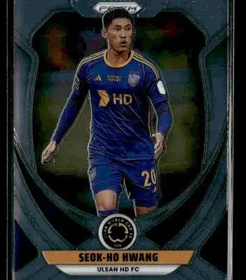 Panini Prizm FIFA trading card of Seok-ho Hwang in blue Ulsan HD FC jersey