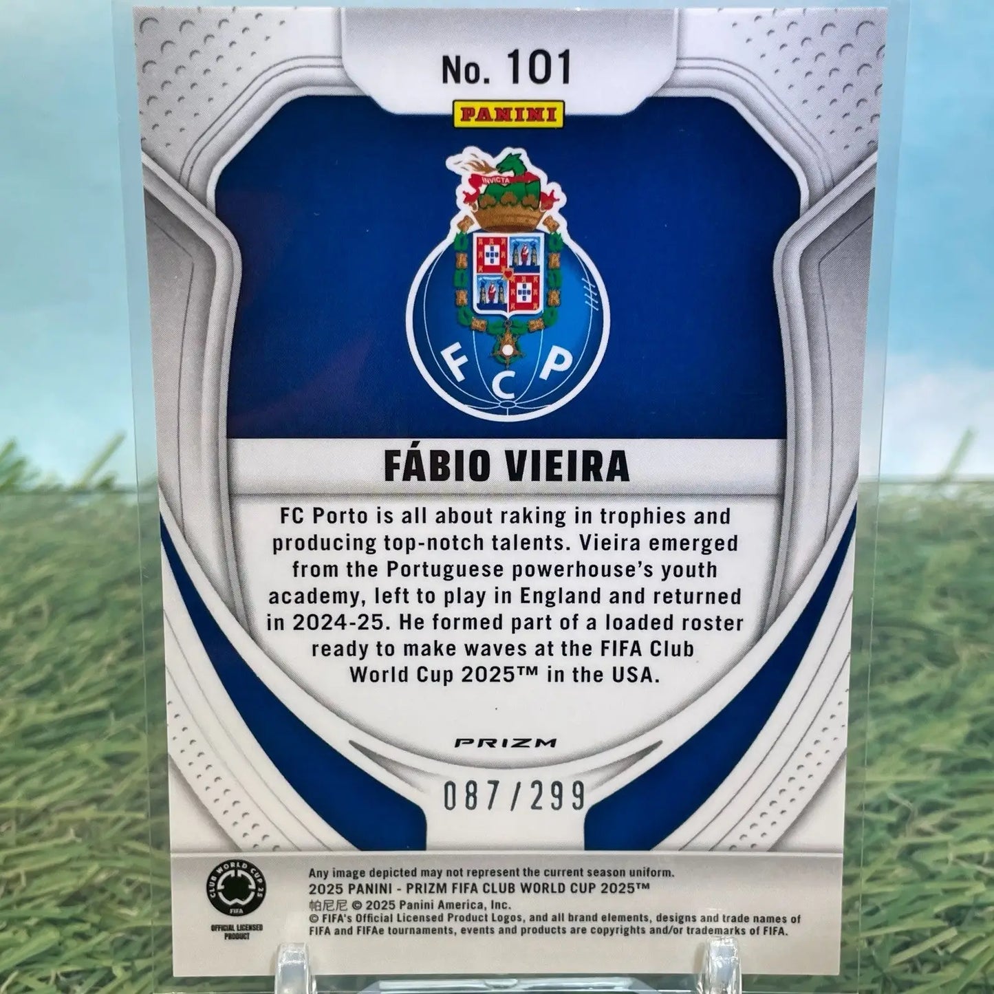 2025 Panini Prizm FIFA Club World Cup - Fabio Vieira #101 Pulsar Prizm
