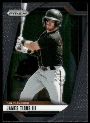 Baseball trading card of James Tibbs III from 2025 Panini Prizm James Tibbs series