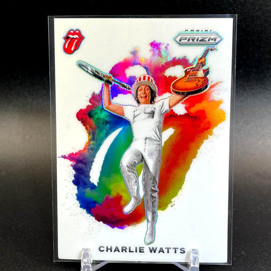 Charlie Watts Rolling Stones Color Blast Panini Prizm trading card in 2025 collection