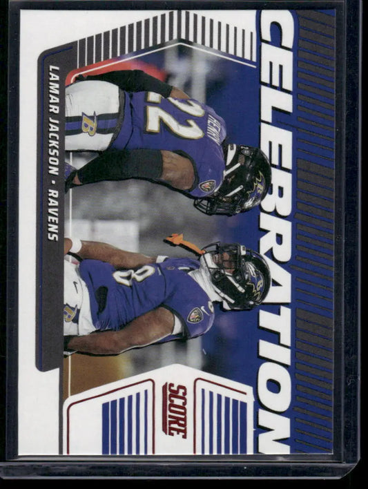 2025 Panini Score Celebration Lamar Jackson #CLJA Football - Football Card