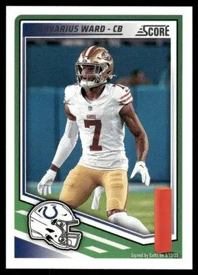 2025 Panini Score Charvarius Ward #147 Football - Football Card