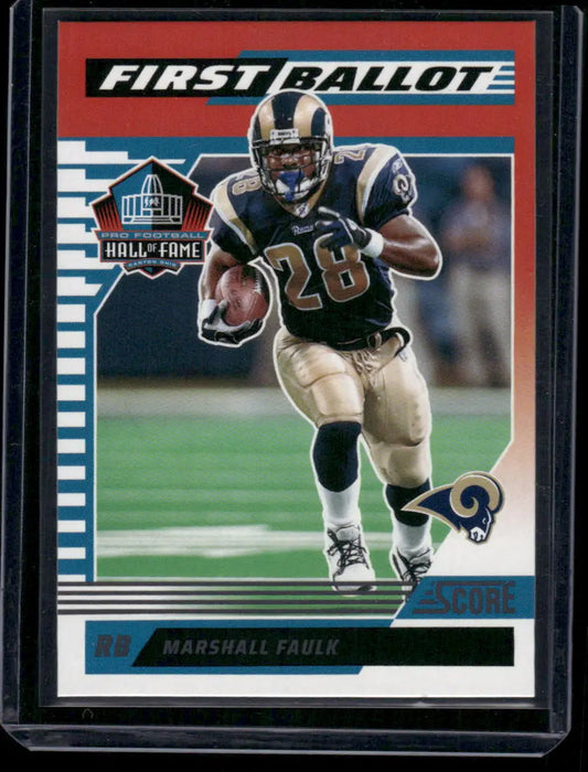 2025 Panini Score First Ballot Marshall Faulk #5 Hall of Fame Football - Football Card