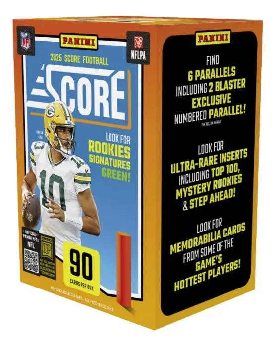 2025 Panini Score Football Hobby Blaster Box with 90 cards, Score Football trading cards