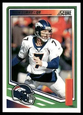 1990 Score John Elway Denver Broncos football card in 2025 Panini Score John Elway product