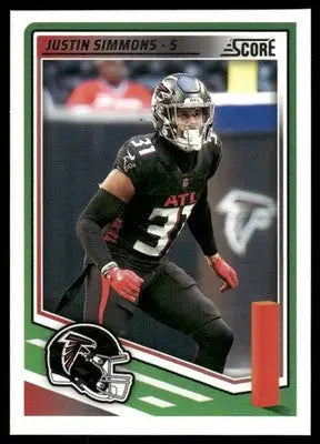 2025 Panini Score Justin Simmons #240 Football - Football Card
