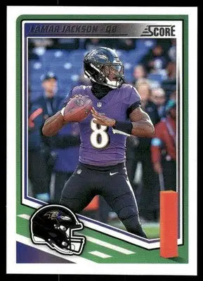 2025 Panini Score Lamar Jackson #75 Football - Trading Card