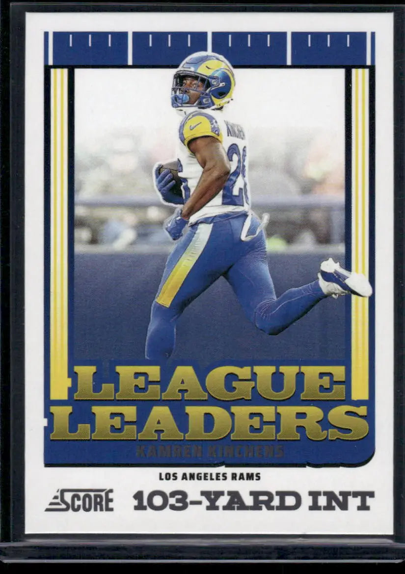 2025 Panini Score League Leaders Kamren Kinchens #10 Football - Football Card