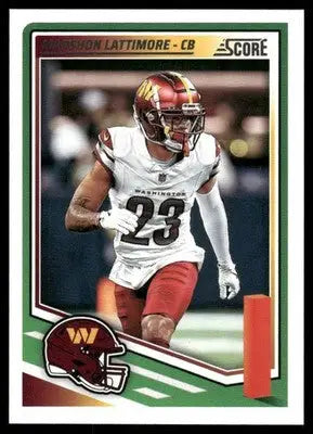 2025 Panini Score Marshon Lattimore #165 Football - Football Card