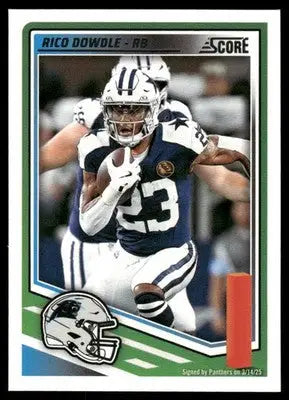 2025 Panini Score Rico Dowdle #241 Football - Football Card