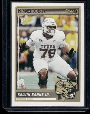 2025 Panini Score Rookie Kelvin Banks Jr. #23 RC Football - Football Card