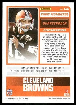 2025 Panini Score Vinny Testaverde #146 Football - Trading Card