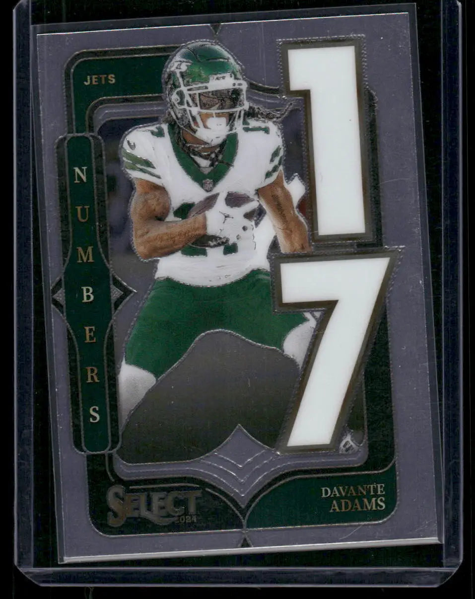 2025 Panini Select Football Davante Adams #25 Numbers Football - Football Card