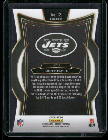 2025 Panini Select Prizm Brett Favre #No. 12 Concourse Football - Football Card